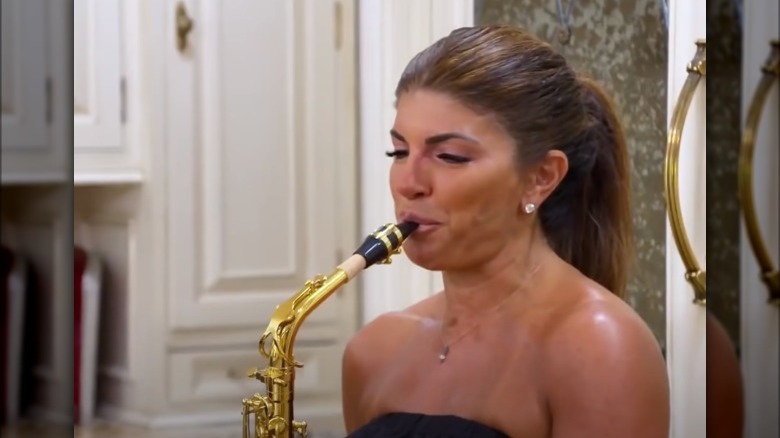 Tersea Giudice playing saxophone