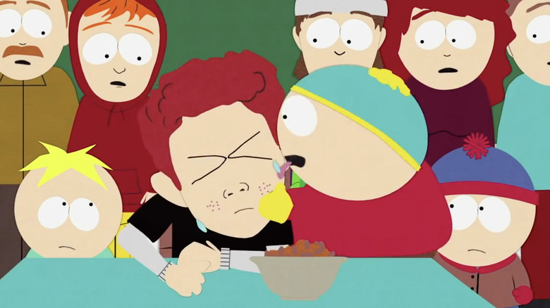 Eric Cartman licking Scott Tenorman's tears