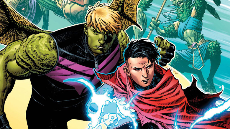 Hulkling and Wiccan powering up