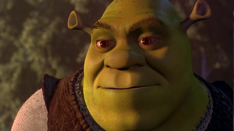 Shrek looking on