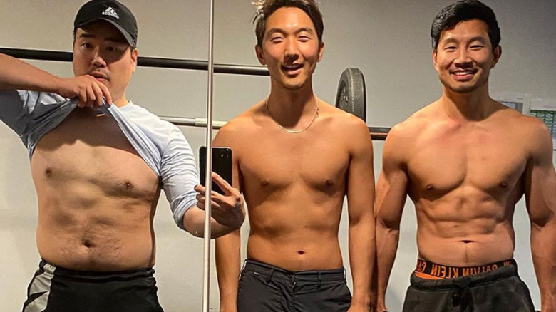 Simu Liu and Friends Shirtless