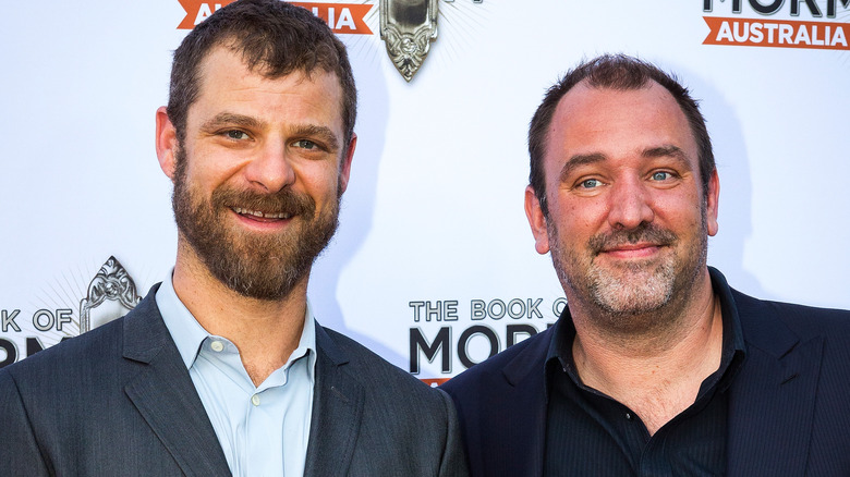 Matt Stone and Trey Parker smiling