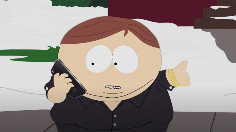 Cartman speaking on phone