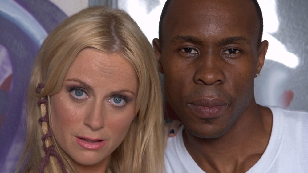 Amy Poehler and Wood Harris