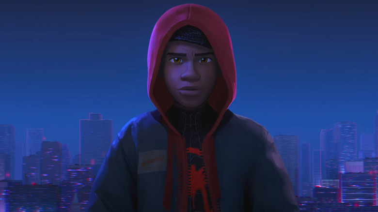 Miles Morales suiting up