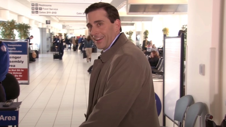 Michael Scott at airport security