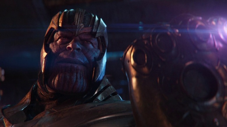 Thanos wears the Infinity Gauntlet