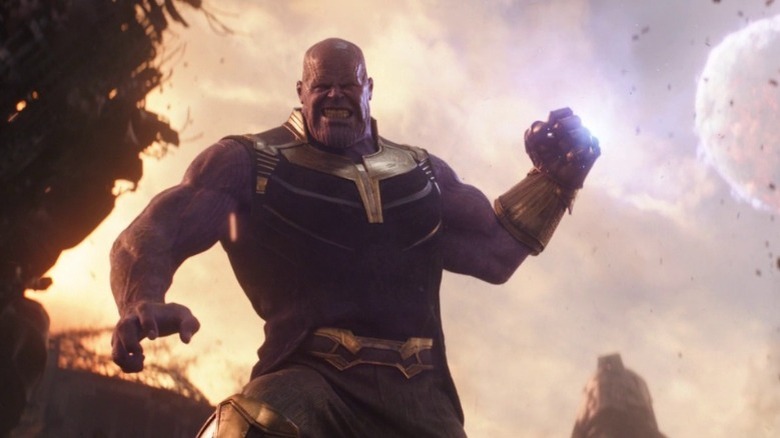 Thanos clenches his fist