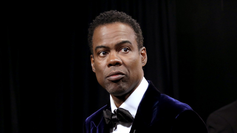 Chris Rock backstage at the Academy Awards