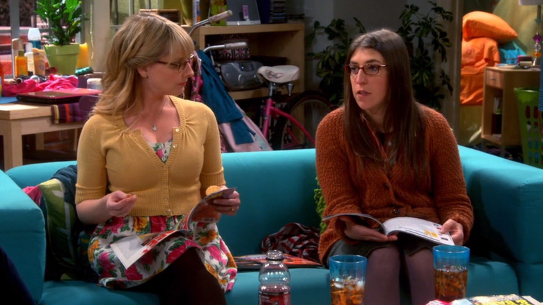 Bernadette sitting with Amy