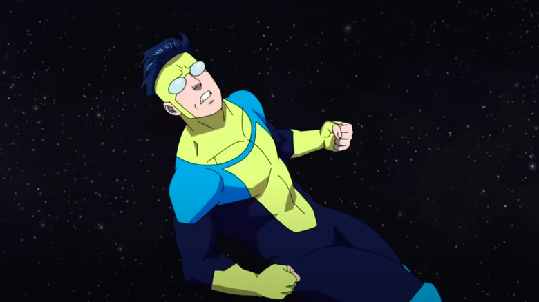 Mark Grayson in space in Invincible