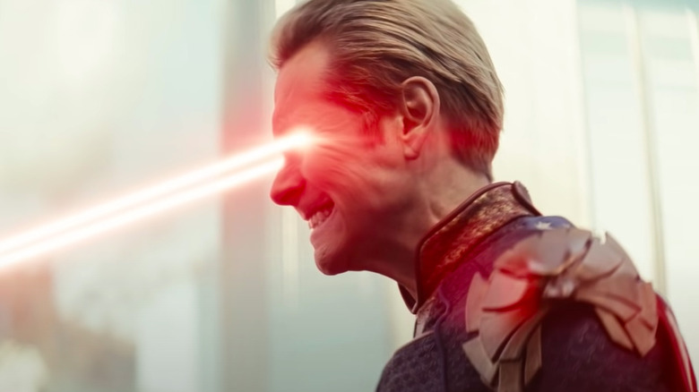 Homelander using laser vision in The Boys