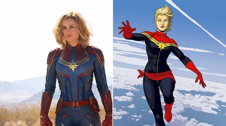 Brie Larson as Captain Marvel/Art by Jamie McKelvie