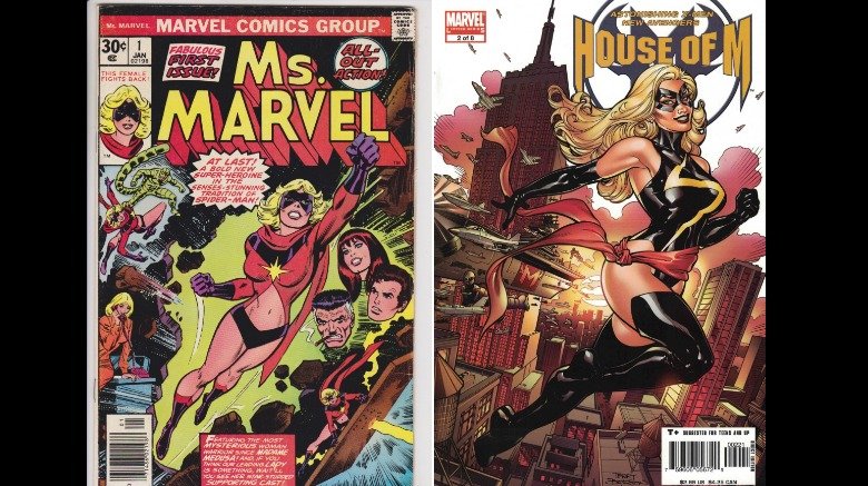 Art by John Romita (Left) and Terry Dodson (Right)