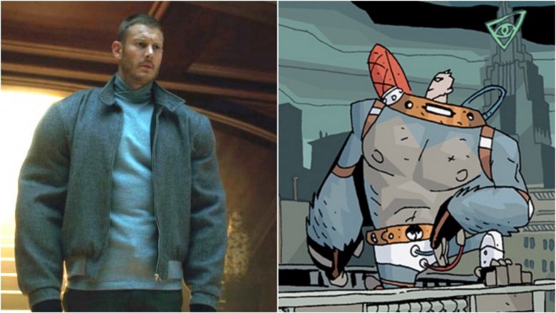 Tom Hopper as Luther in "The Umbrella Academy" series / Luther by Gabriel Ba in "The Umbrella Academy" comic