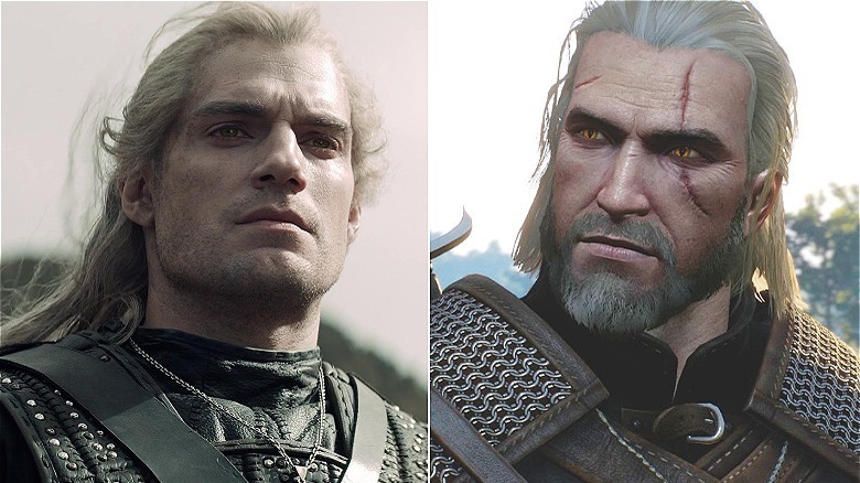 Geralt of Rivia looks severe in The Witcher/The Witcher 3: Wild Hunt