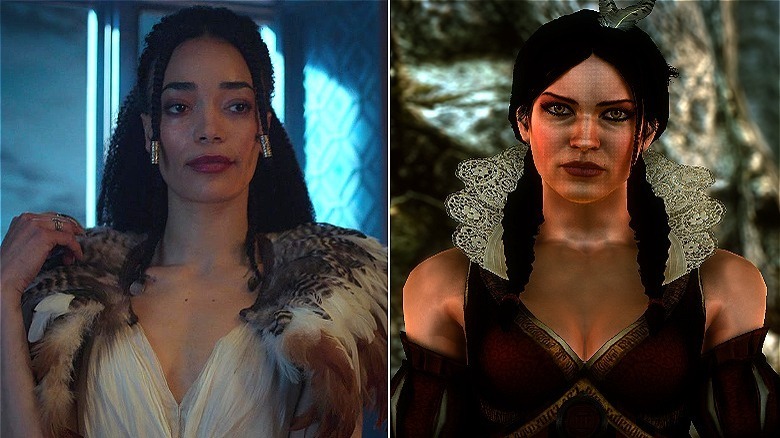 Philippa Eilhart wears fancy clothes The Witcher/The Witcher 3: Wild Hunt