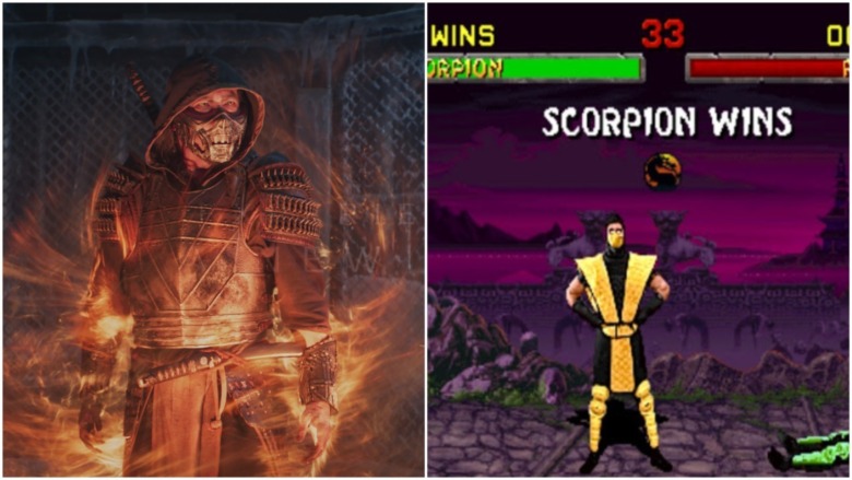 Scorpion wearing armor