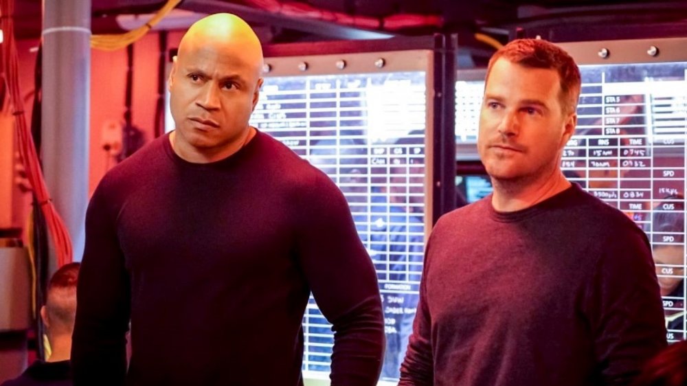 Chris O'Donnell as Special Agent G. Callen and LL Cool J as  Special Agent Sam Hanna in NCIS: Los Angeles