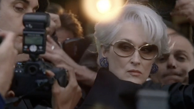 Meryl Streep with sunglasses on