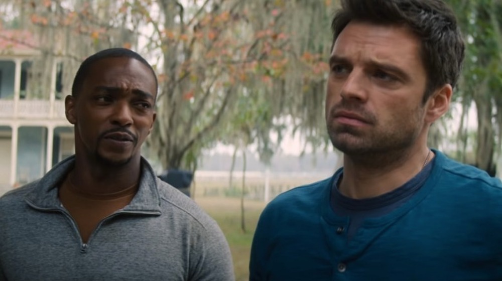 Anthony Mackie and Sebastian Stan in The Falcon and the Winter Soldier