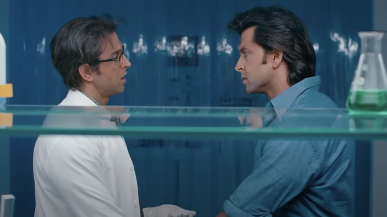 Rohit and Krrish in lab