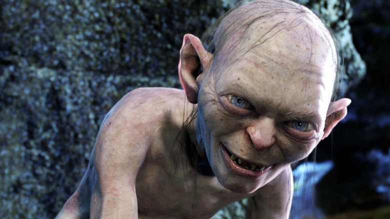 Gollum smiling menacingly