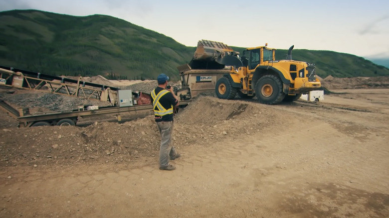 Mining site on "Gold Rush"