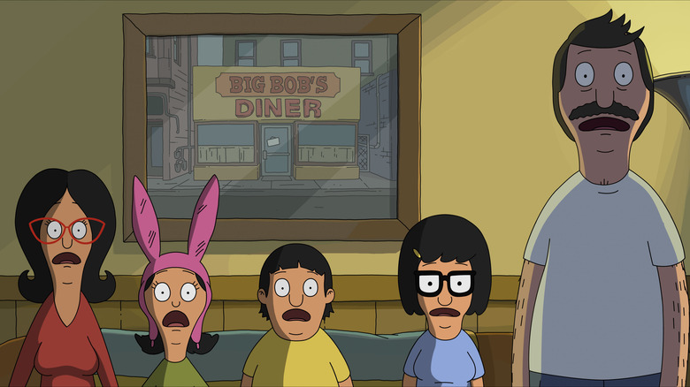 The Belcher family from Bob's Burgers