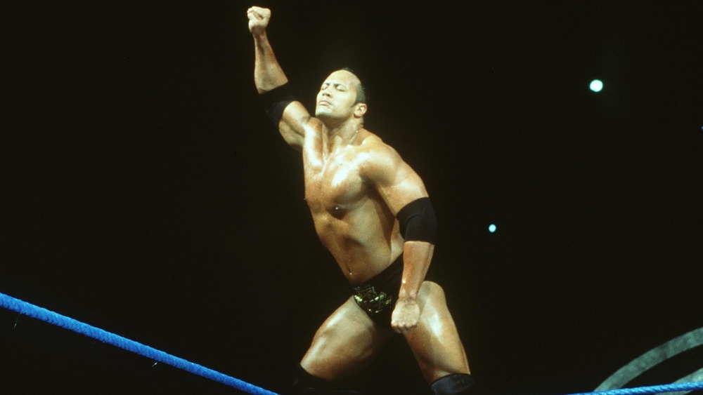 The Rock strikes a pose