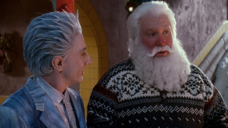 Jack Frost and Santa Claus talking