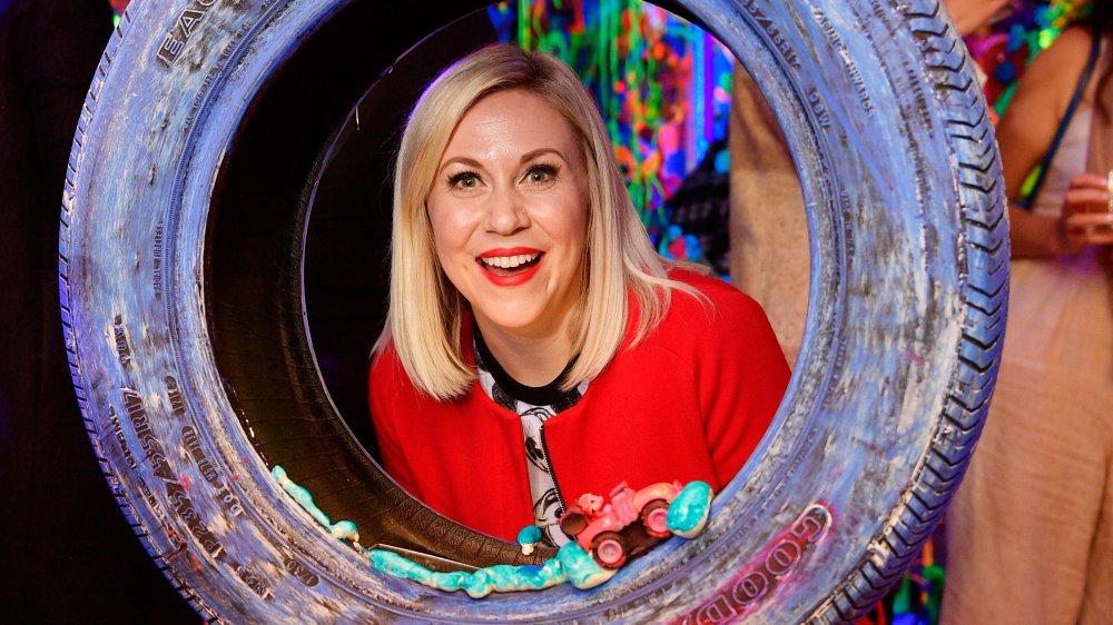 Ashley Eckstein at the opening of Kenny Scharf's Cosmic Cavern