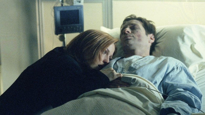 Gillian Anderson and David Duchovny in The X-Files