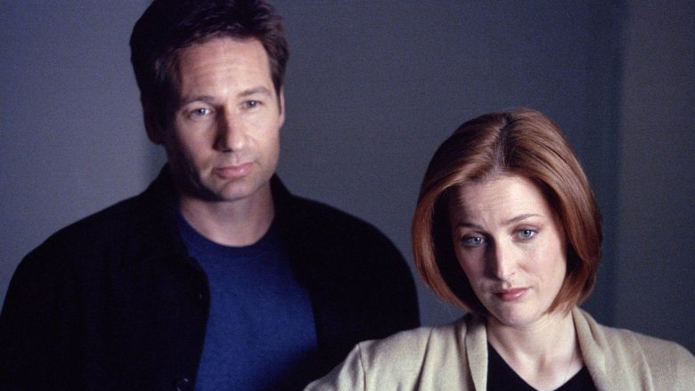 David Duchovny and Gillian Anderson in The X-Files