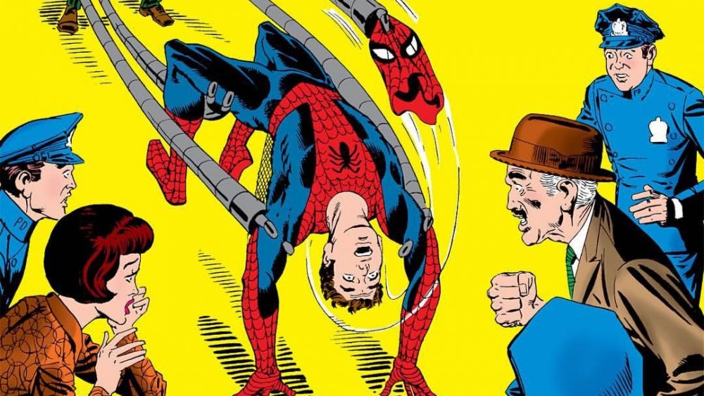 Spider-Man is unmasked by Doc Ock