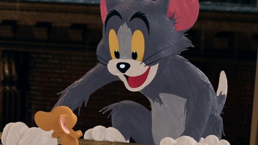 Tom smiling at Jerry