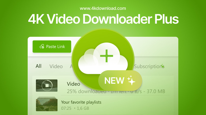 4K Video Downloader Plus app running