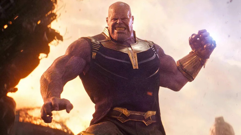 Thanos powering gauntlet Infinity War