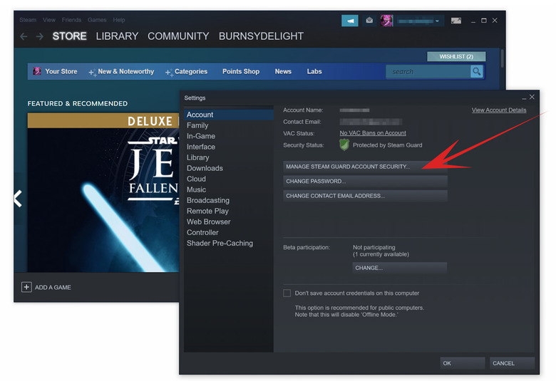 how to share game library on steam