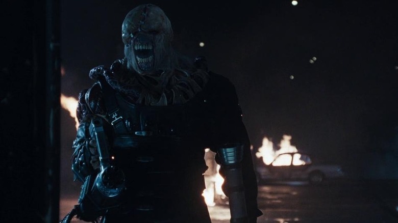 Nemesis holding a rocket launcher