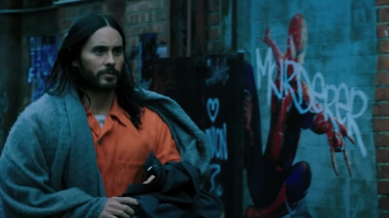 Morbius in a prison suit