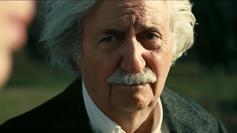 Einstein gives a sympathetic look