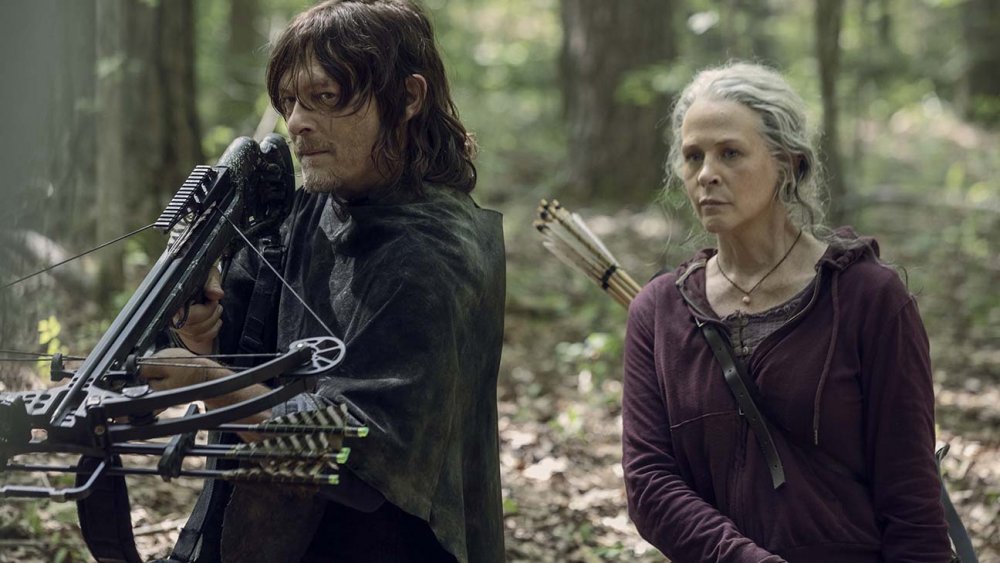 Norman Reedus and Melissa McBride as Daryl and Carol on The Walking Dead