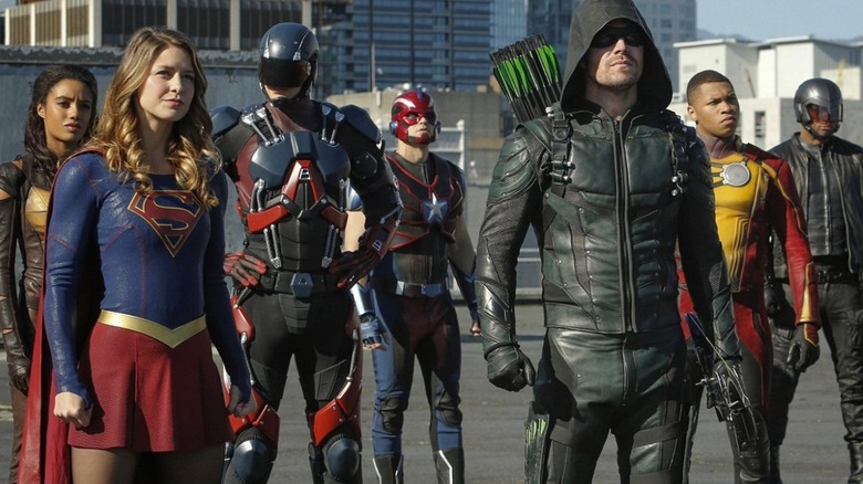 The Arrowverse heroes gathered together during The Crisis on Earth-X