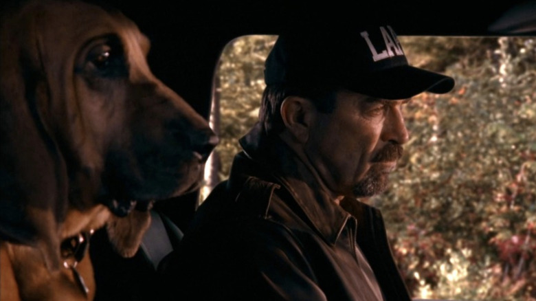 Jesse Stone and his dog Reggie