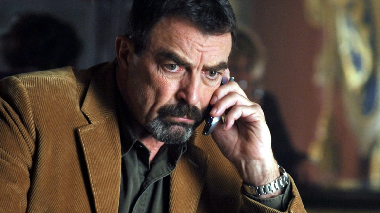 Jesse Stone on the phone