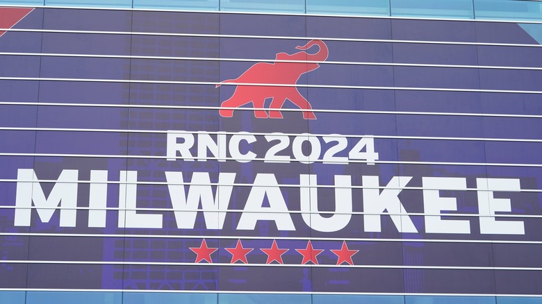 RNC 2024 banner on display