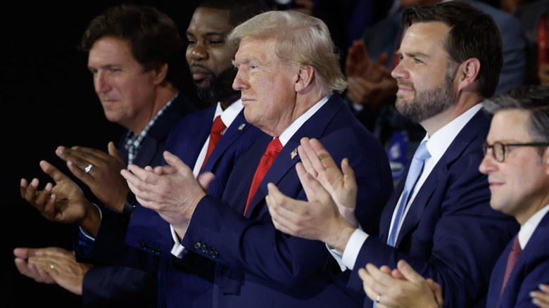 Donald Trump clapping