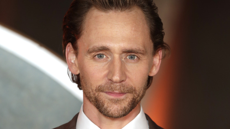 Tom Hiddleston smiling Loki premiere event