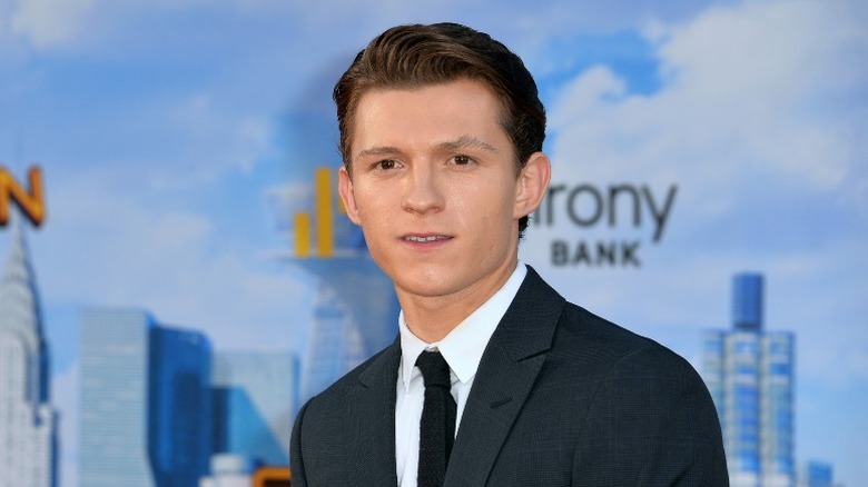 Tom Holland on the red carpet for Spider-Man Homecoming